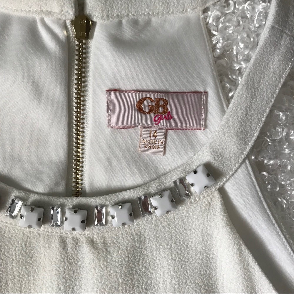 GB girls 14 white and navy romper NWT - Picture 6 of 8